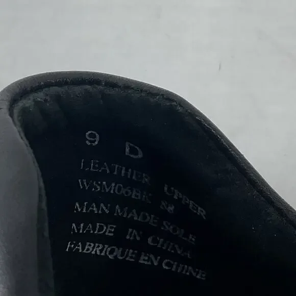 Aravon Maya Black Leather Mary Jane Shoes Women Size 9 Preowned - Picture 6 of 8